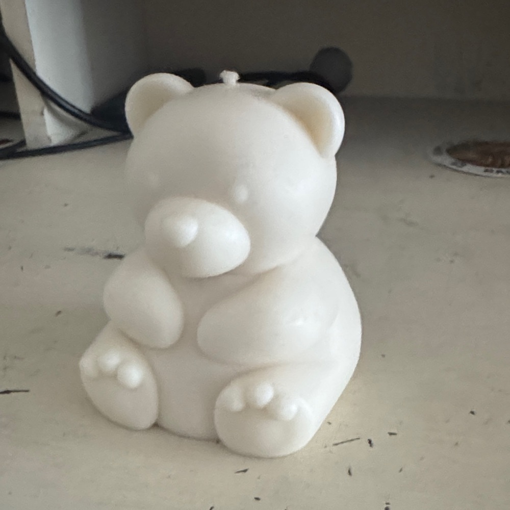 Decorative bear candle